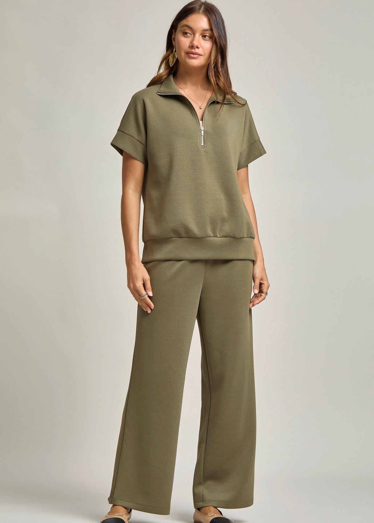 Quarter Zip Lounge Set