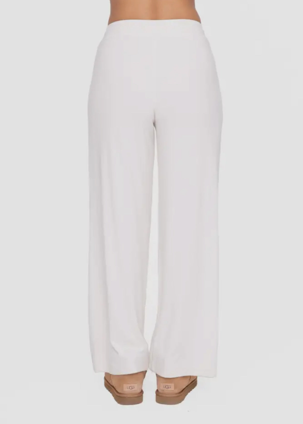 Pearled Off White Brushed Lounge Pants