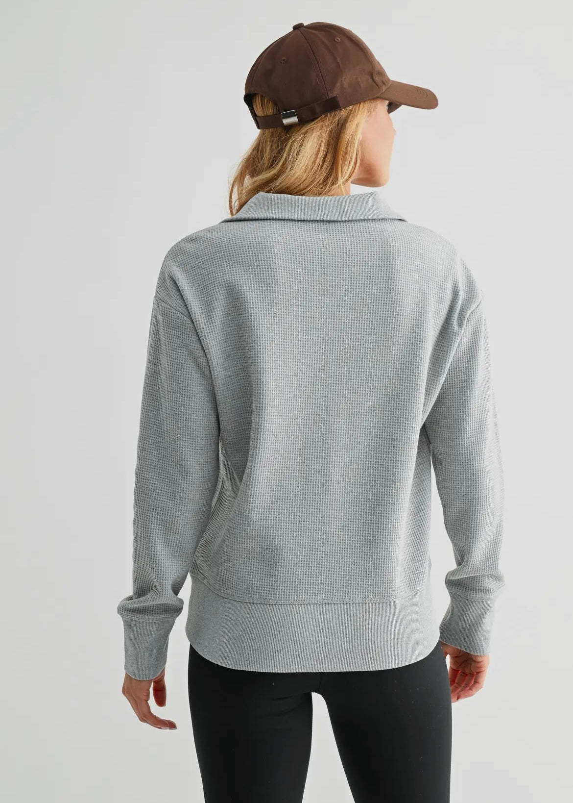 Waffle Knit Pullover