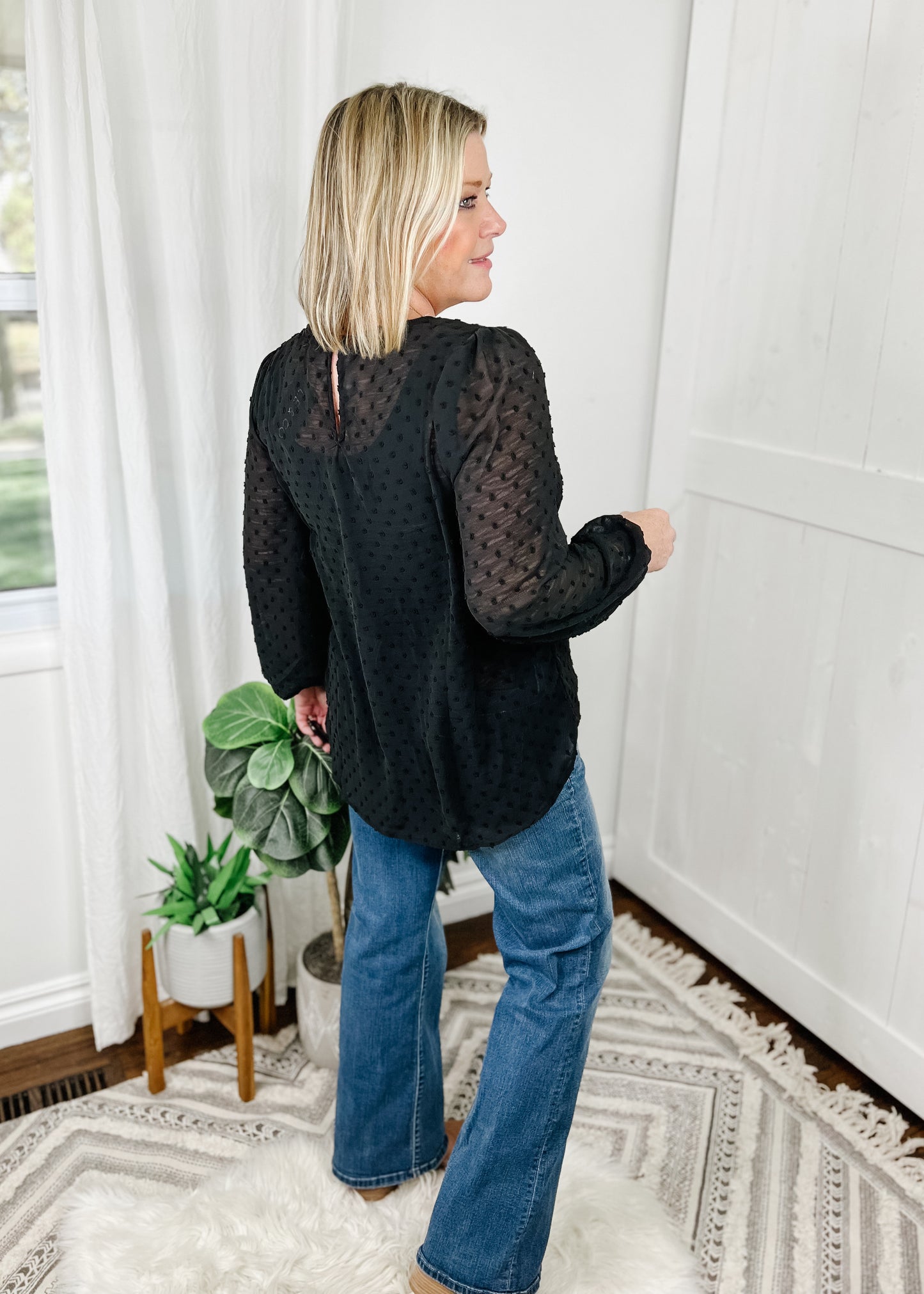 Swiss Dot High Low Top (2 colors)