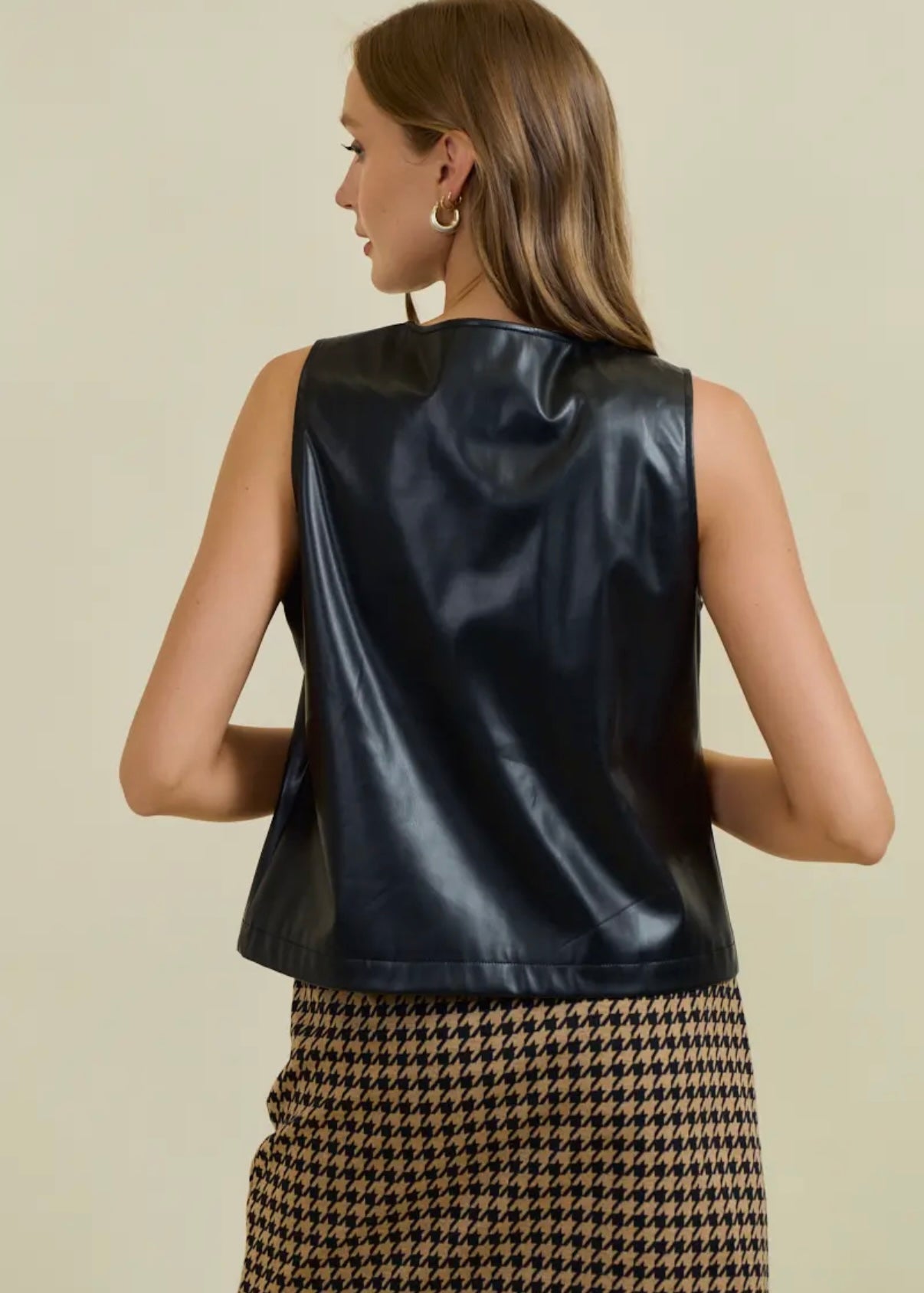 Vegan Leather Vest