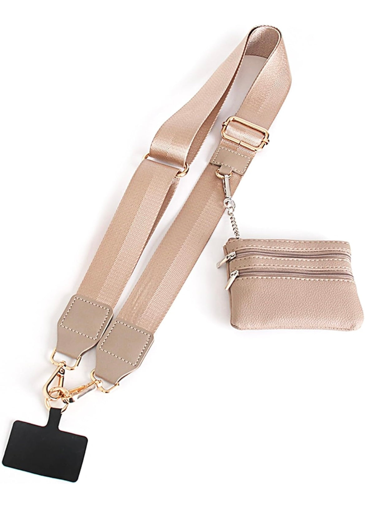 Phone Crossbody Strap W/Zipper Pouch