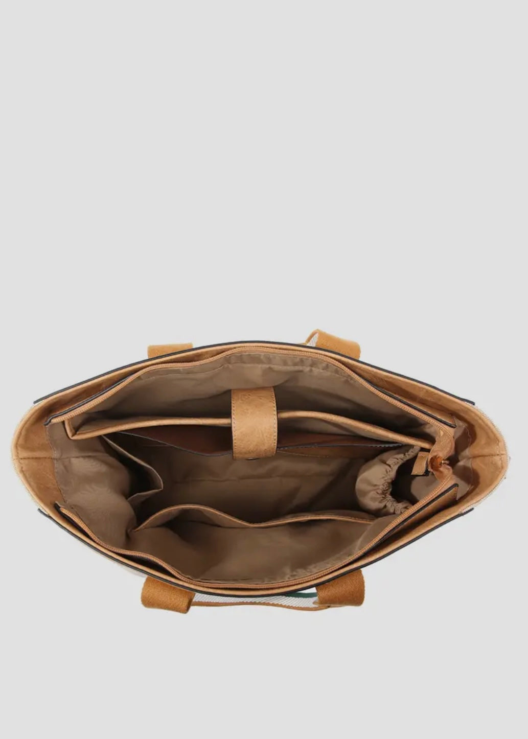 Canvas Tote with Contrast Straps