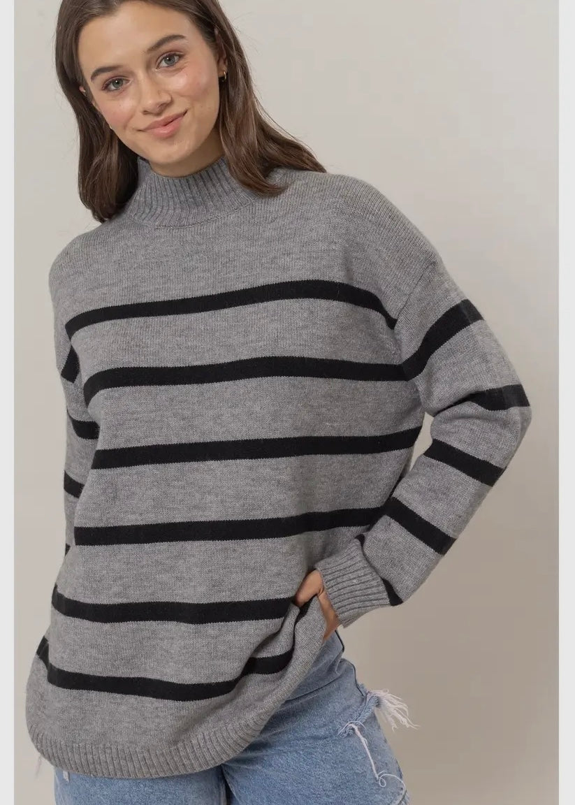Oversized Striped Sweater