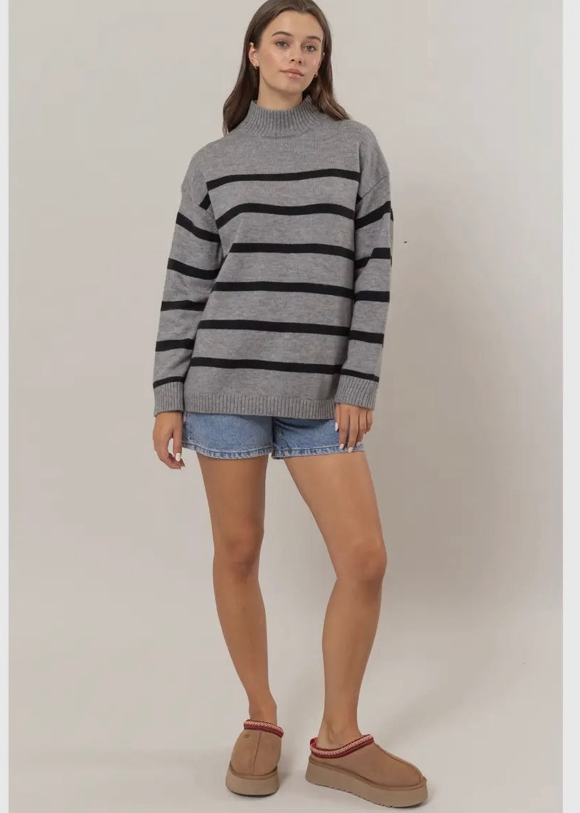 Oversized Striped Sweater