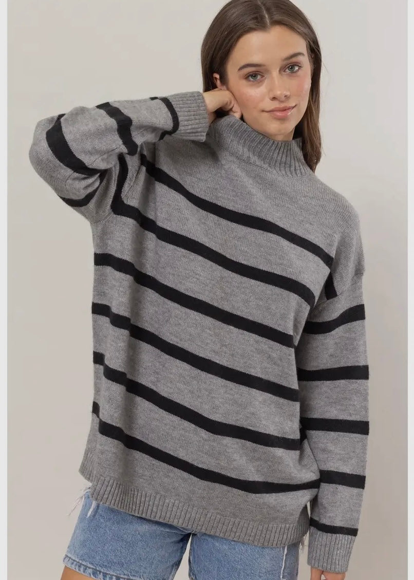 Oversized Striped Sweater