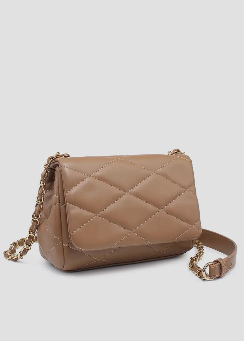 Quilted Crossbody s/Chain Strap
