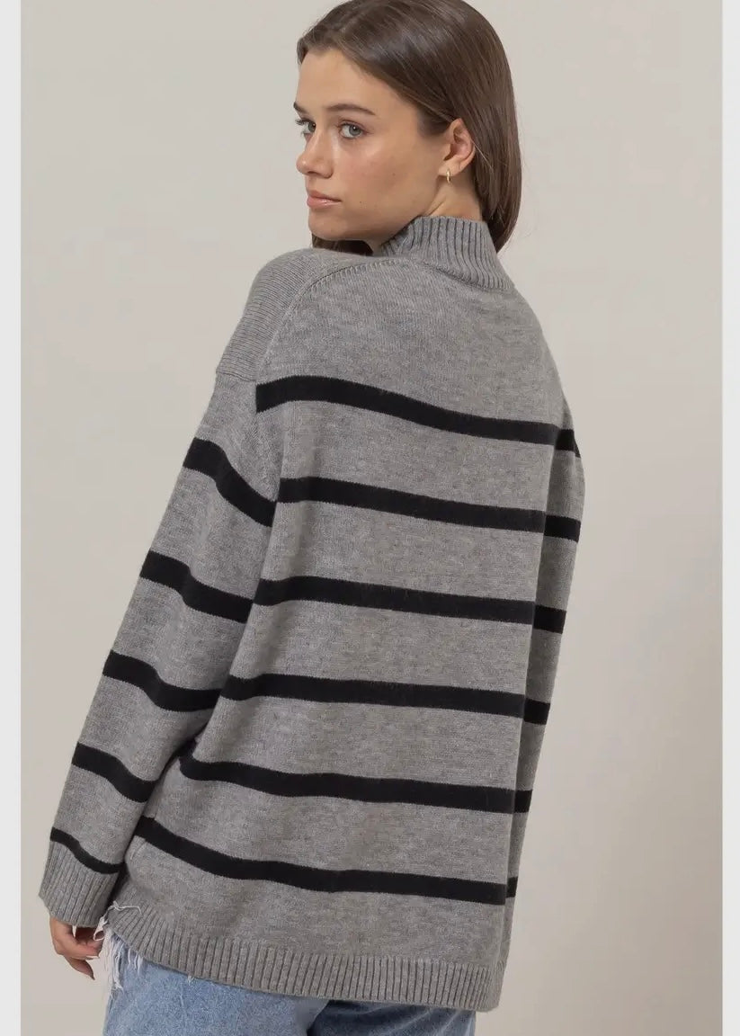 Oversized Striped Sweater