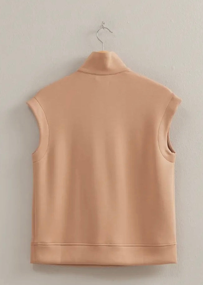 Half Zip Mock Neck
