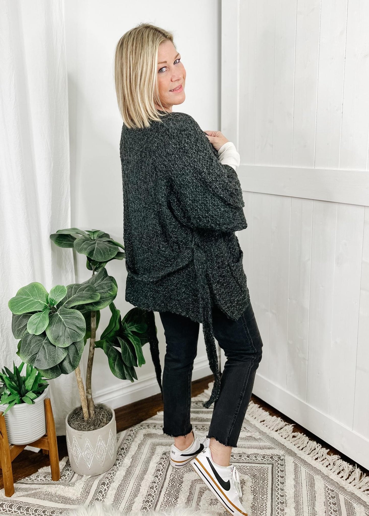 Bell Sleeve Knit Cardigan