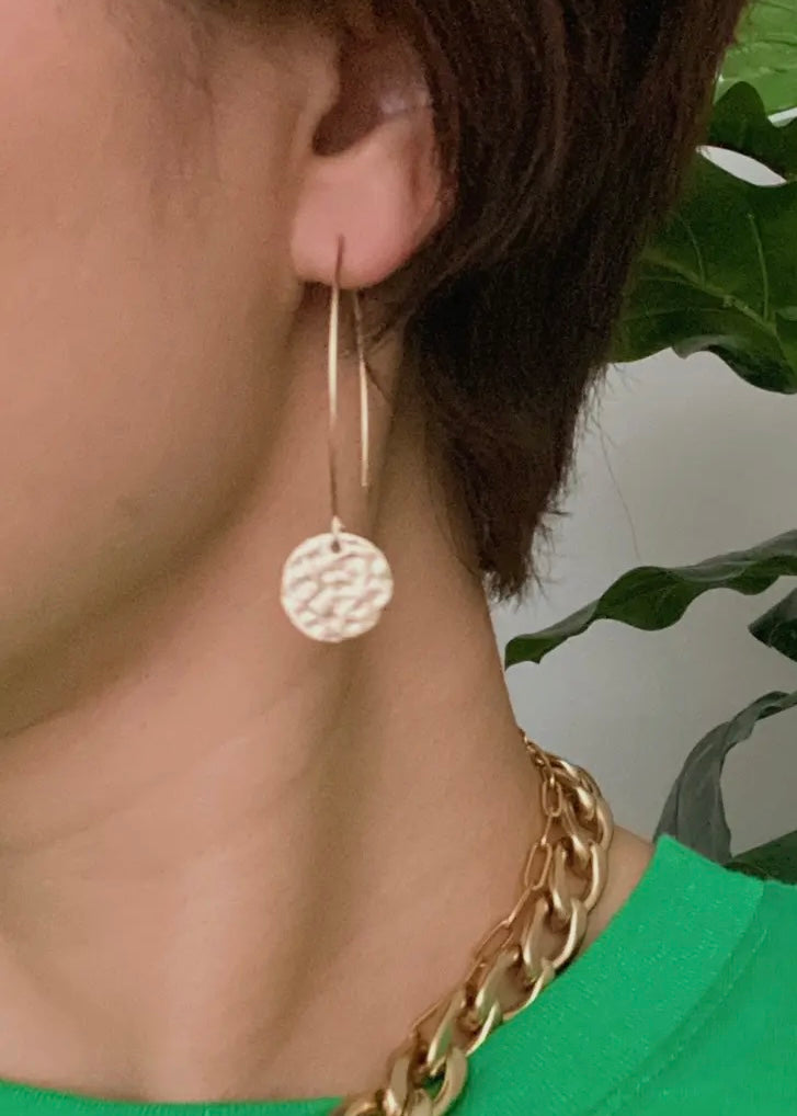 Antique Moon Drop Earrings