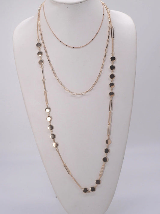 Layered Disc Necklace