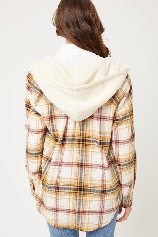 Plaid Flannel With Hood