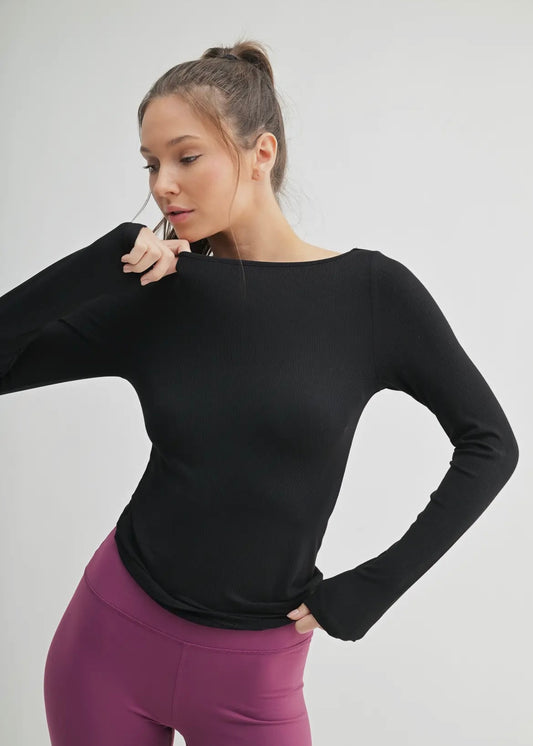 Barely There Boat Neck Top