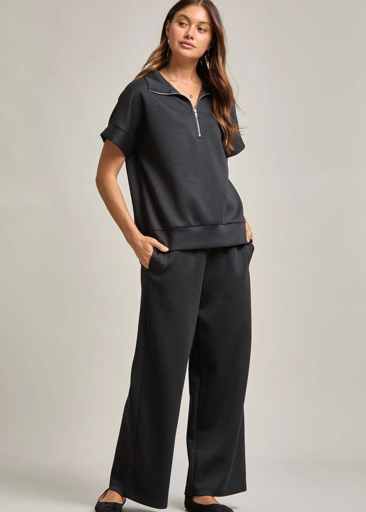 Quarter Zip Lounge Set