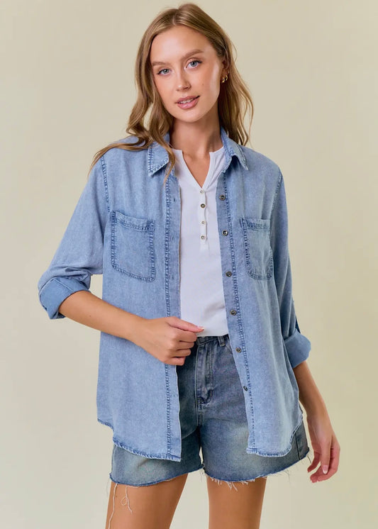 Chambray Top