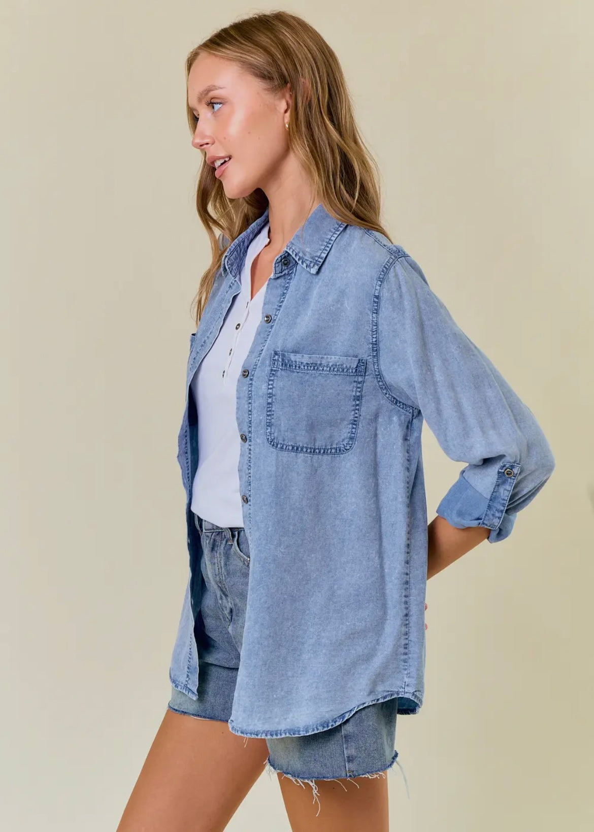 Chambray Top