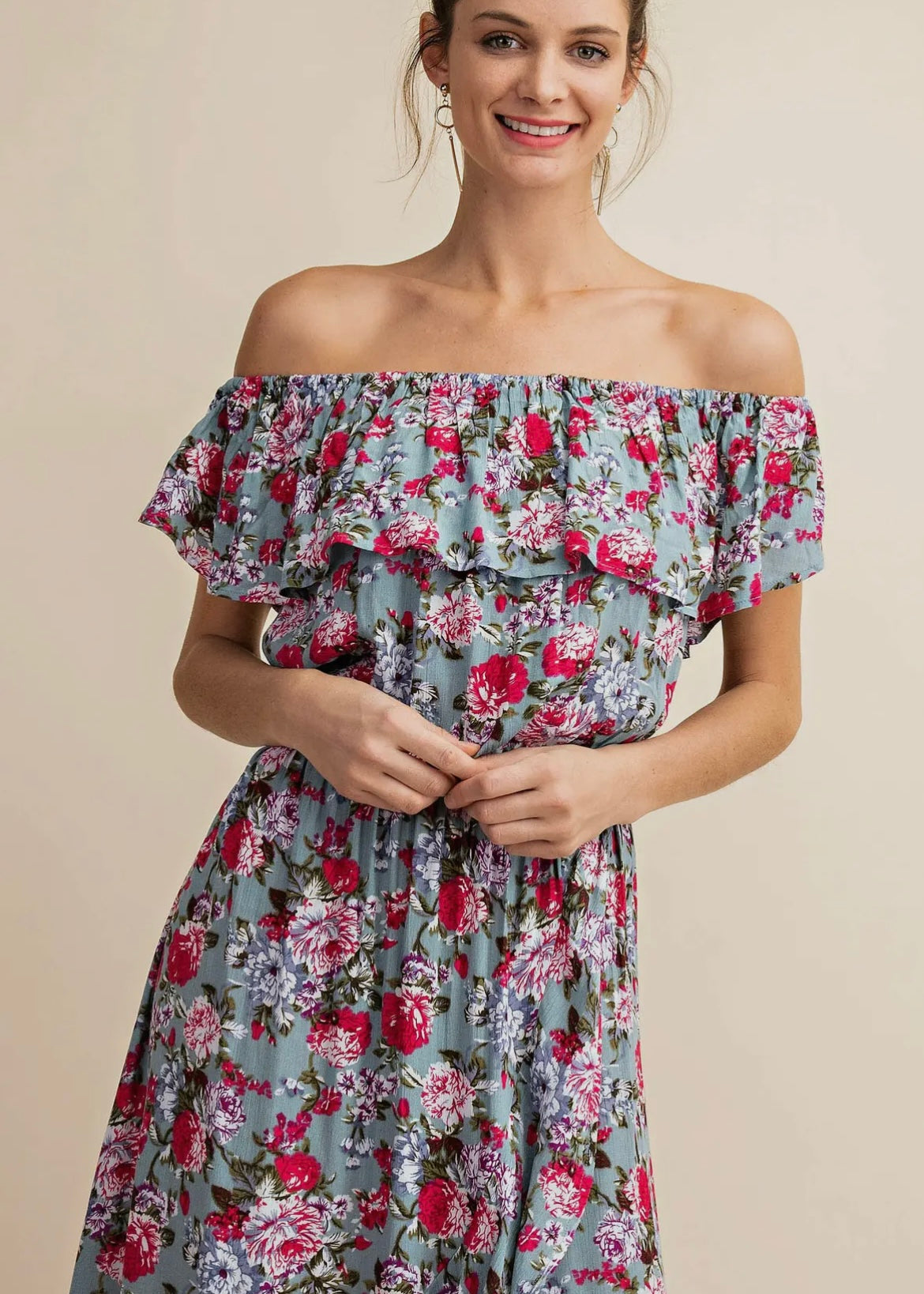 High Low Floral Dress