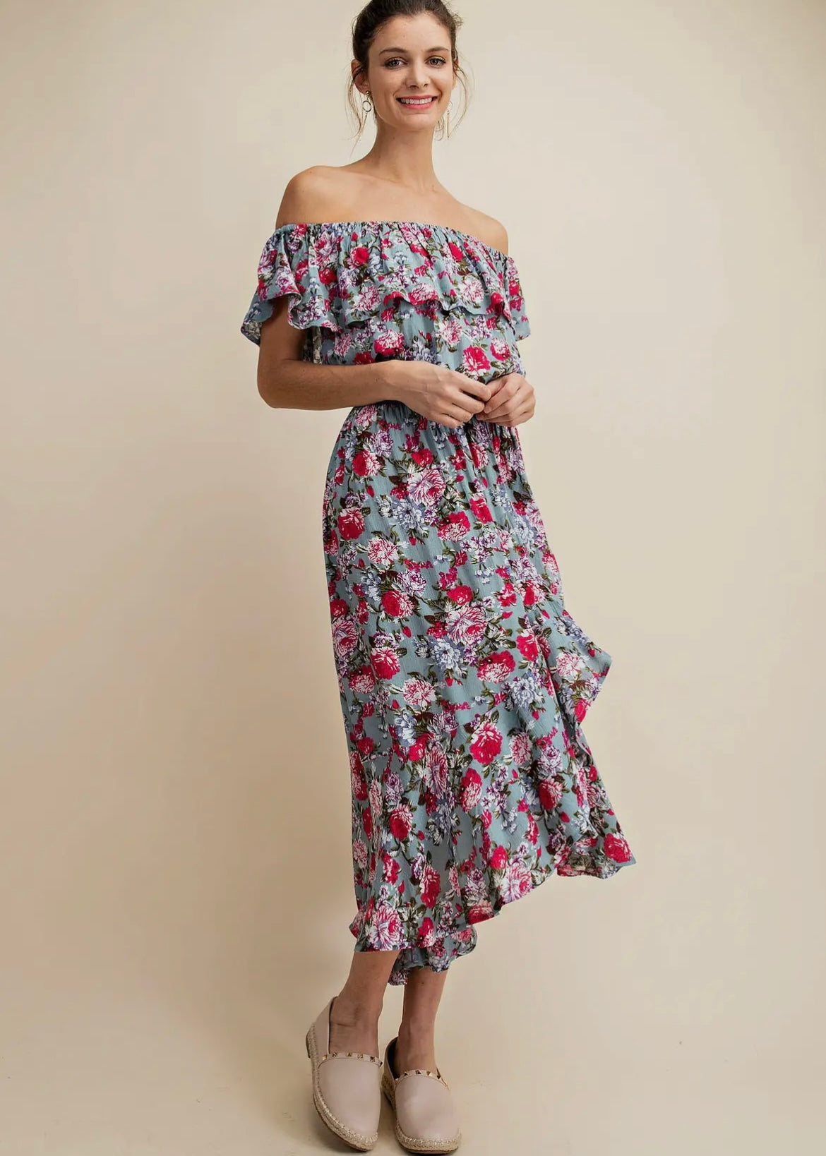 High Low Floral Dress