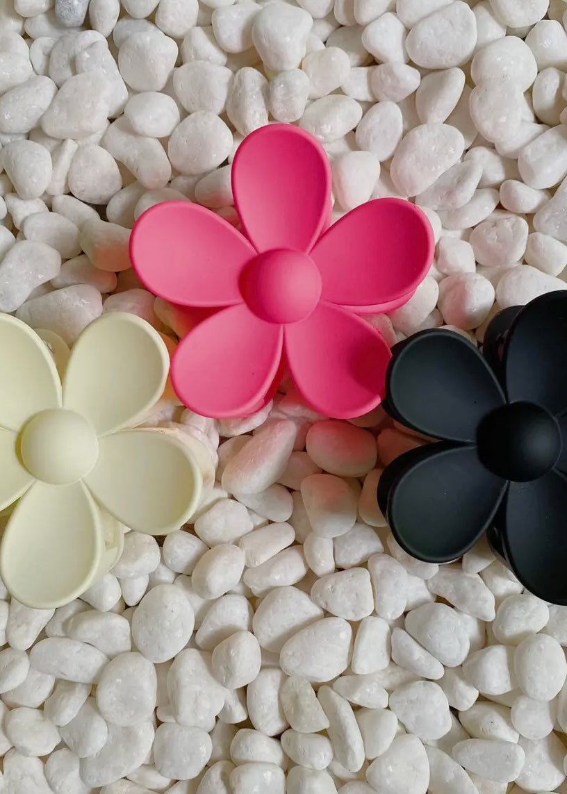 Flower Hair Claw Clip (multiple colors available)