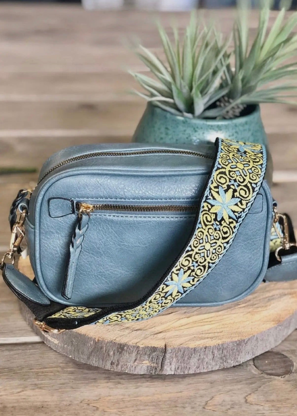 Boho Guitar Strap Crossbody Bag