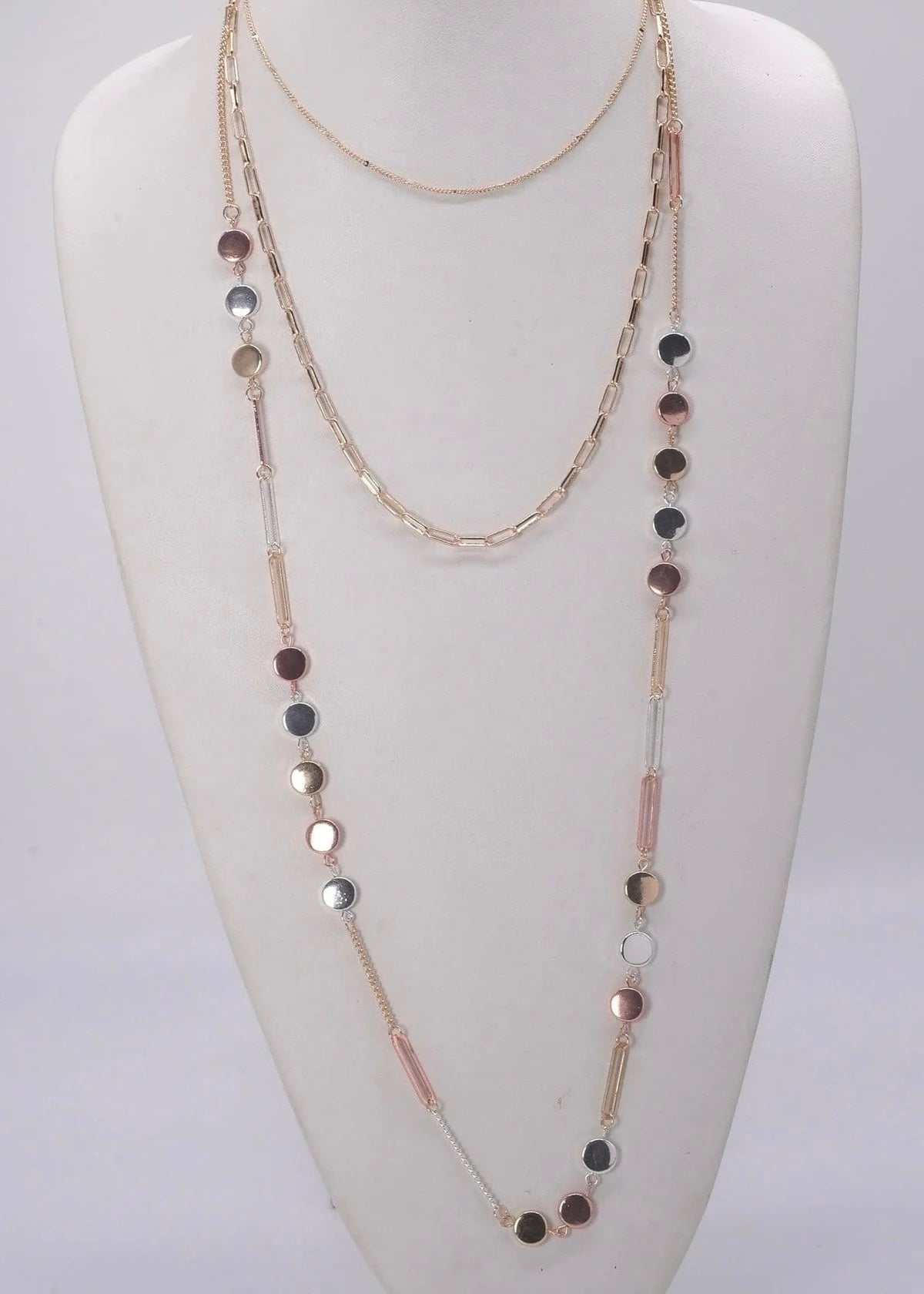 Layered Disc Necklace