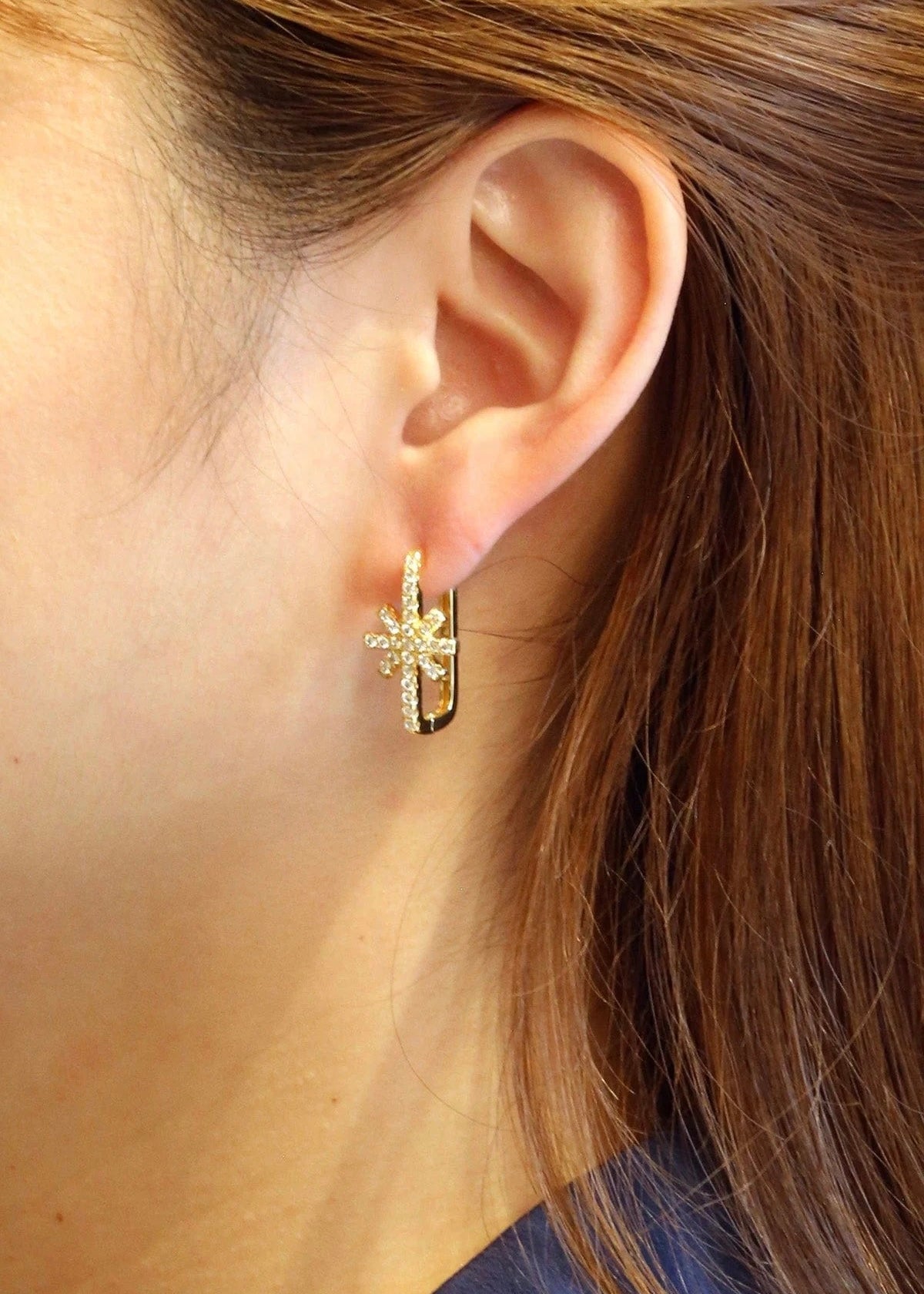 Gold Dipped Star Earrings