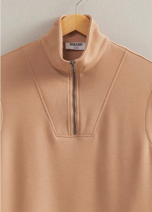 Half Zip Mock Neck