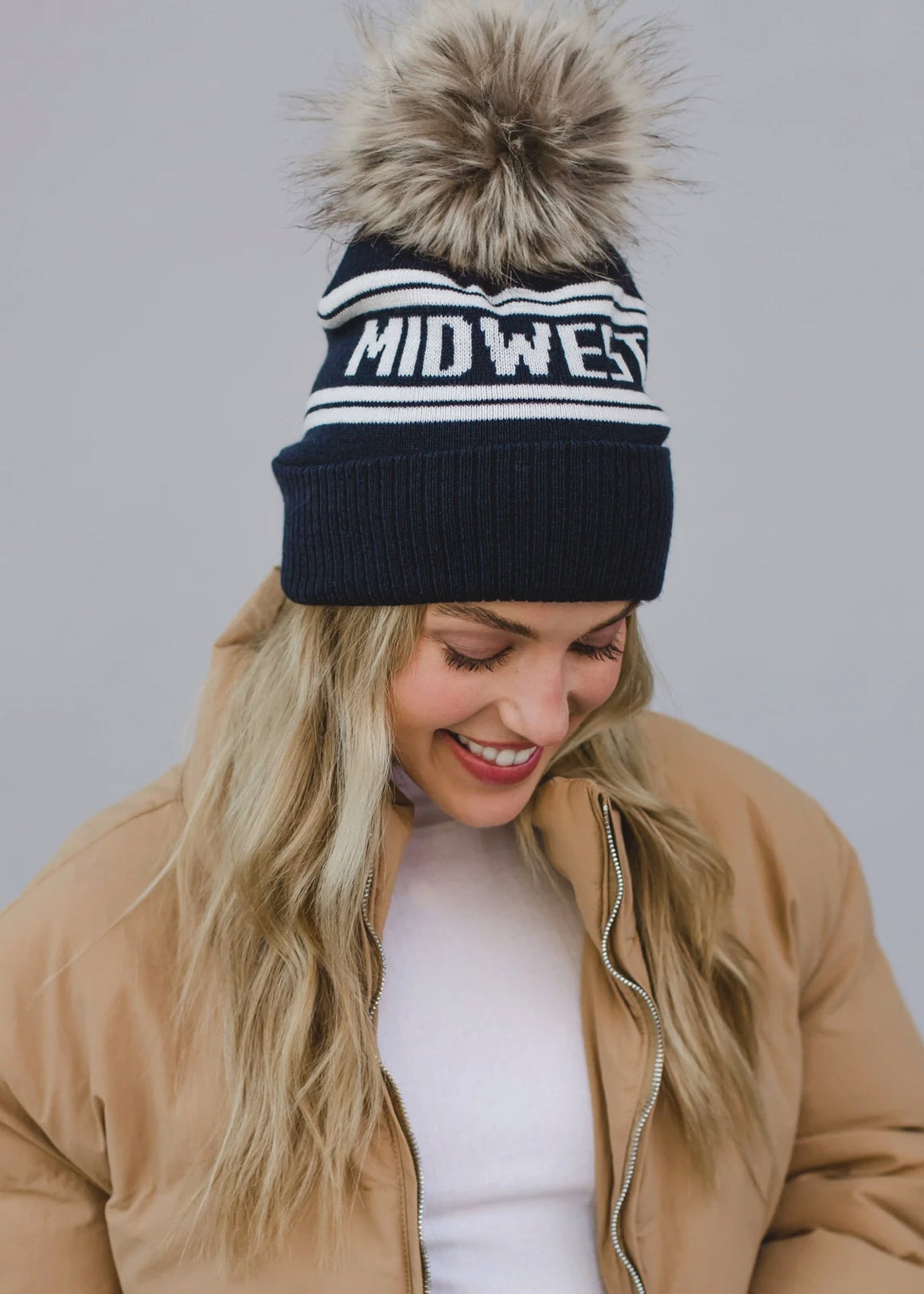 Midwest Pom Pom Hat