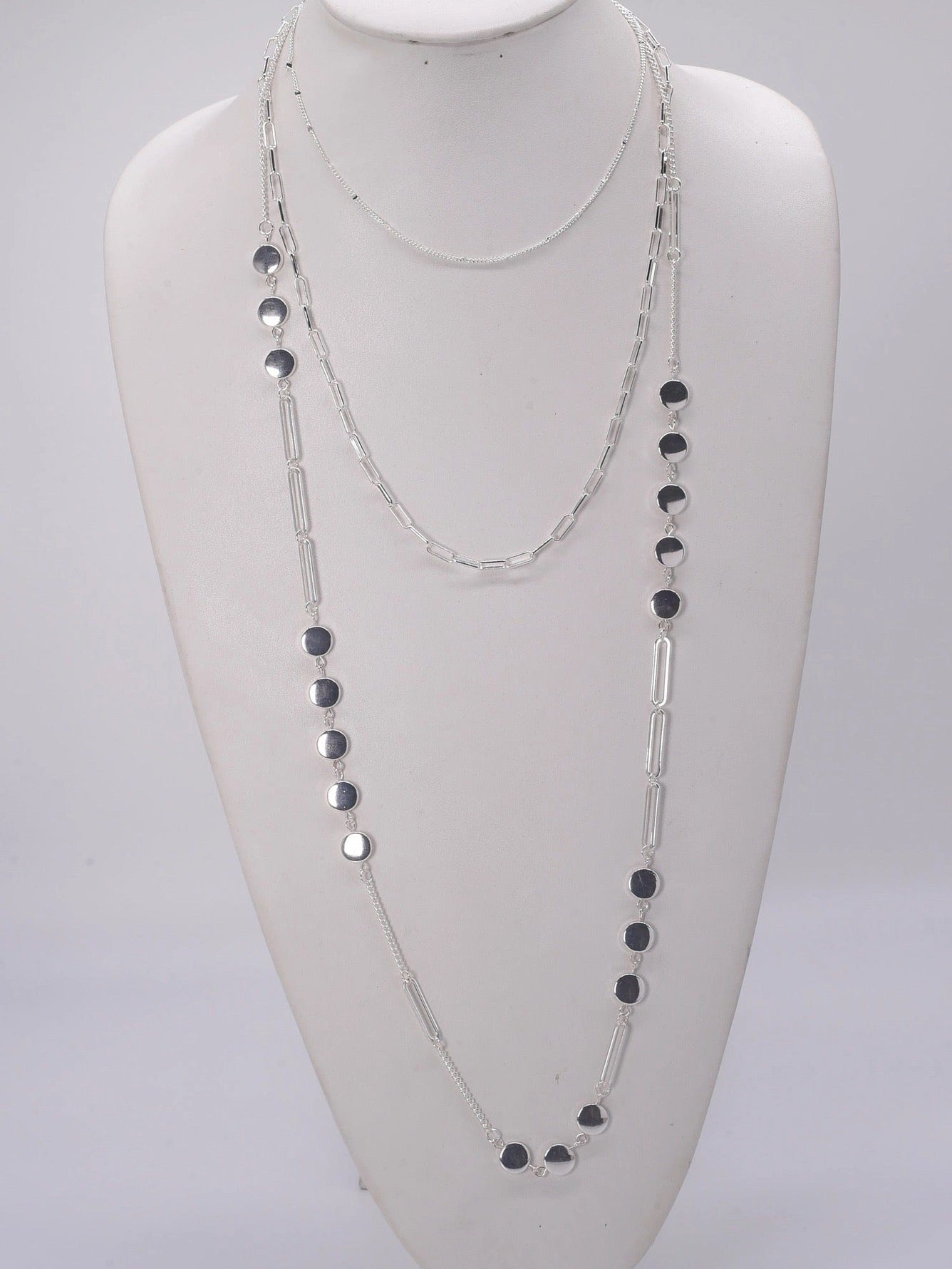 Layered Disc Necklace