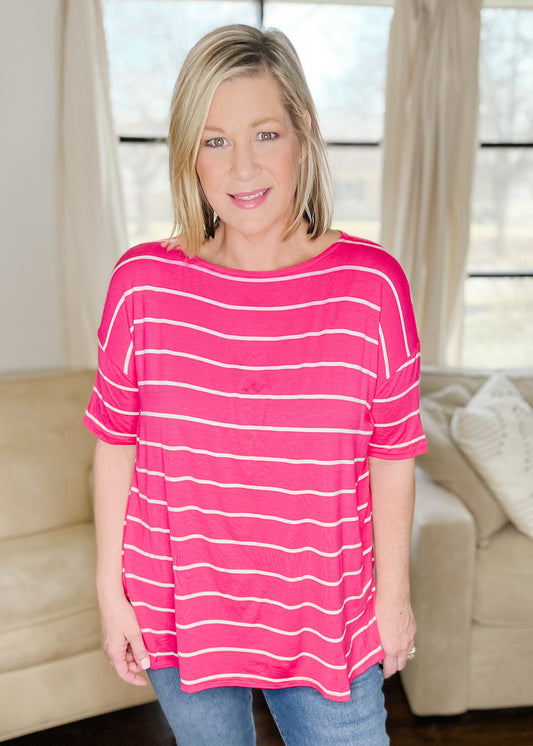 Striped Jersey Top (In 3 Colors)